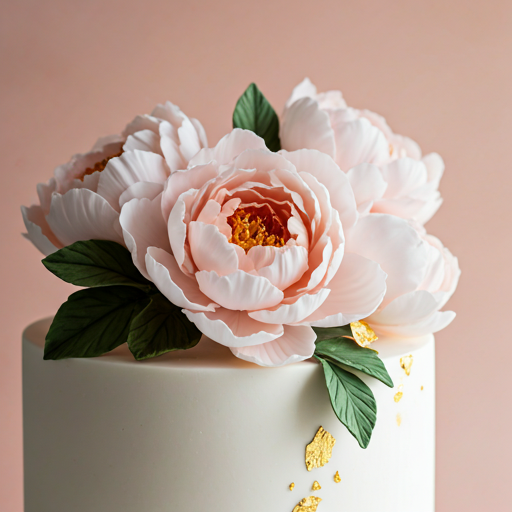 Floral tiered cakes